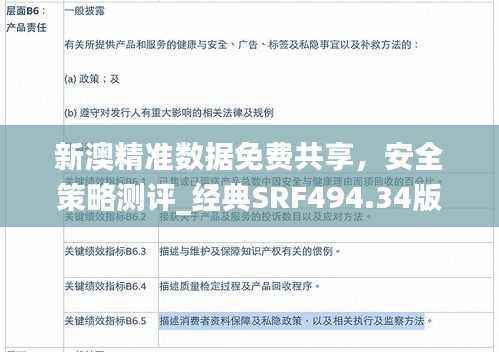 新澳精准数据免费共享,安全策略测评_经典SRF494.34版