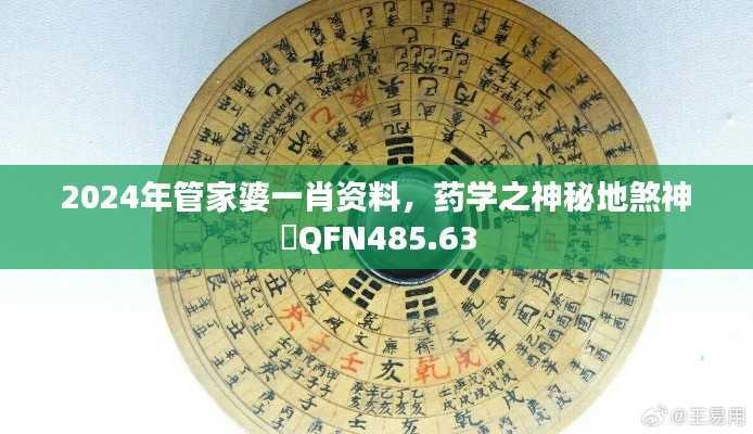 2024年管家婆一肖资料,药学之神秘地煞神衹QFN485.63