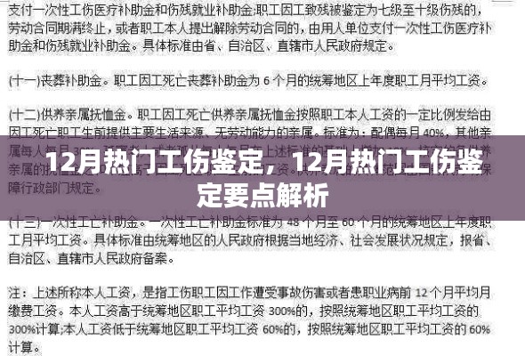 12月热门工伤鉴定及其要点解析