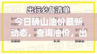 今日确山油价最新动态,查询油价,出行准备必备知识