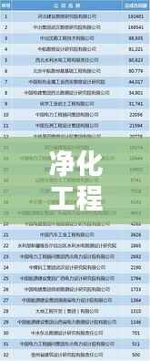 净化工程公司排名揭晓,探寻行业领军者,权威排名一网打尽!