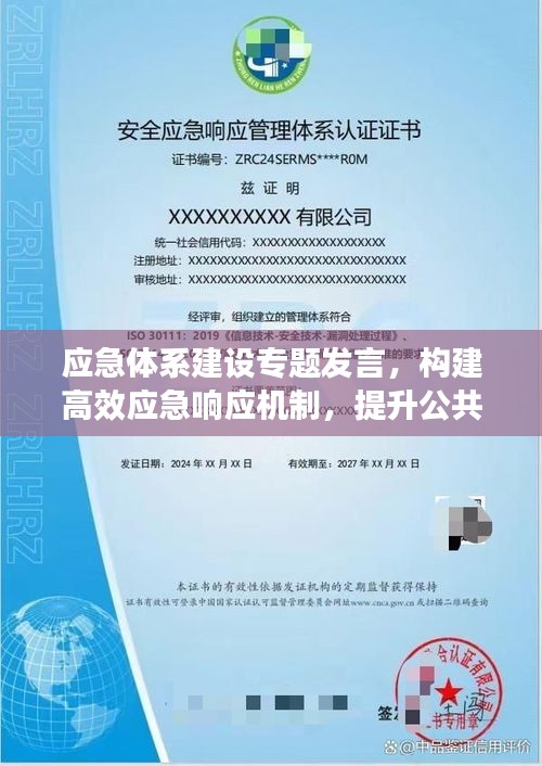 应急体系建设专题发言,构建高效应急响应机制,提升公共安全水平